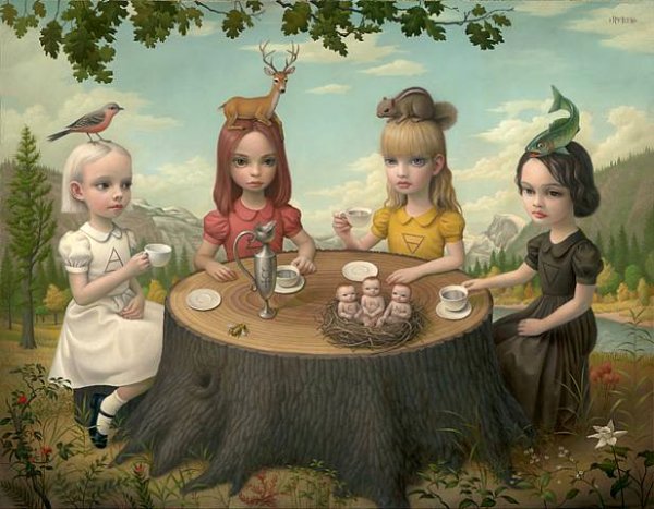 Allegory of the four elements by Mark Ryden