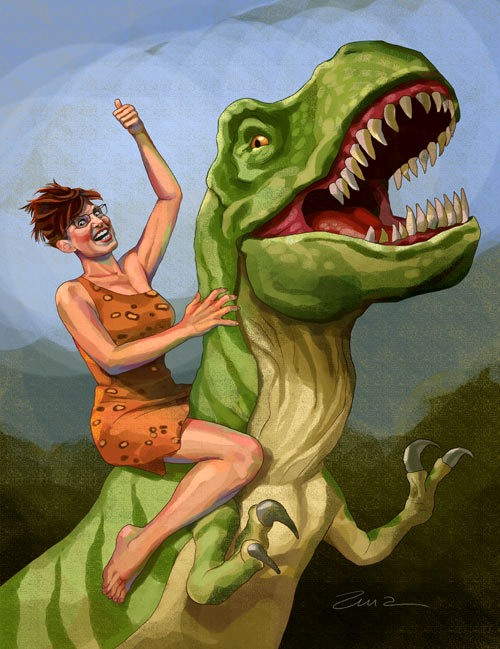 Zina_Saunders-Sarah_Palin_Creationist_Dinosaur